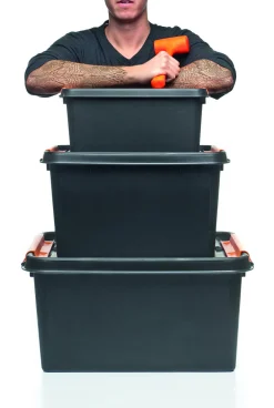 Oppbevaringsboks Pro m/lokk 15 liter 40x30x19 cm