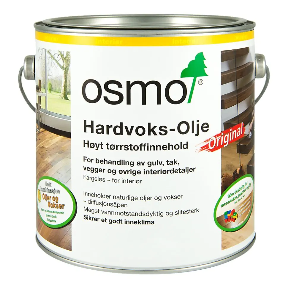 Osmo Hardvoksolje 3062 2,5 liter matt