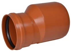 Overgang 110/75mm pvc wavin