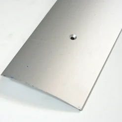 Overgangslist 2,7m 100mm sølv eloksert borret