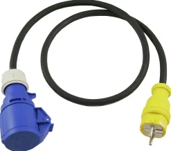 Overg.kabel schuko vinkel/cee 216 m/vinkelplugg 16a for campingpla.
