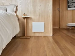 Panelovn glass 250 watt hvit