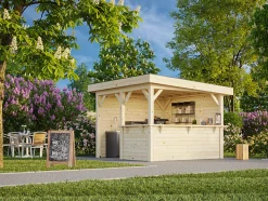 Paviljong Limtrekonstruksjon 28 mm veggbord 303 8,3 m2