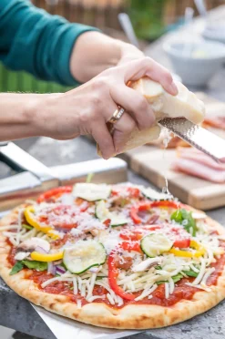 Pizzaspade bred rustfritt stål