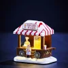 Popcornvogn til juleby 13,8x9,7x14 cm