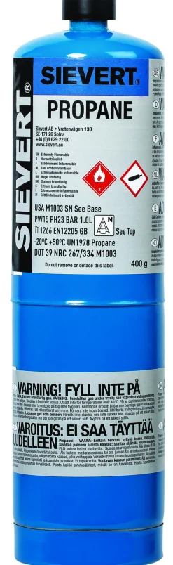 Propanflaske stål engangs 790 ml