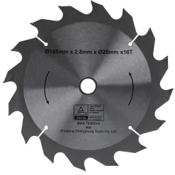 Q-tools sirkelsagblad 185x16 24 tenner