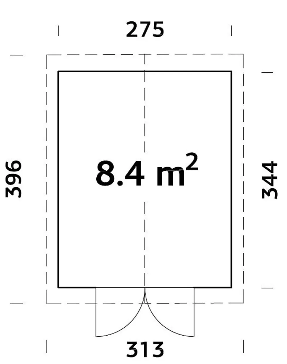 Redskapsbod Martin 9,5 m²