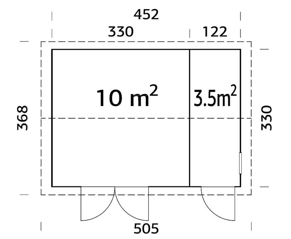 Redskapsbod Olaf 14,9 m²