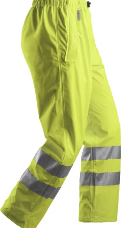 Regnbukse 8243 PU High Vis kl.2 gul XS
