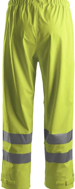 Regnbukse 8243 PU High Vis kl.2 gul XS