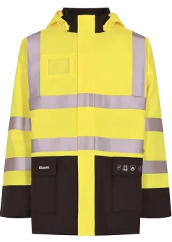 Regnjakke FR-LR6025 antiflame gul størrelse S