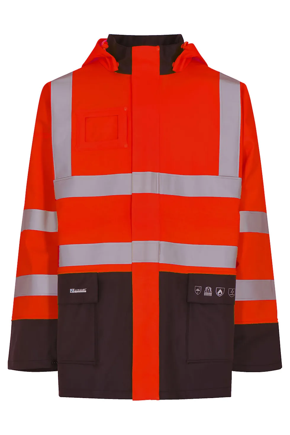 Regnjakke fr-lr 6025 rød 4xl håndverksjakke en20471