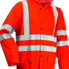 Regnjakke orange xl pol/pu/pvc 350g brandhæmmende vind og vandtæt