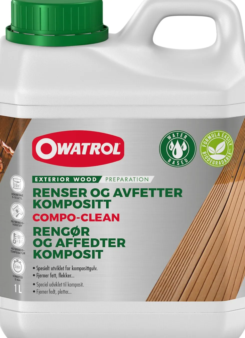 Rensemiddel compo-clean 1l