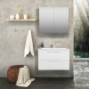 Servantskap Milano 80 cm hvit matt med servant