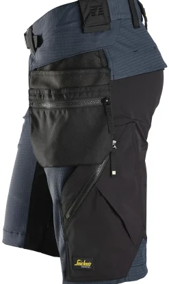 Shorts elastisk mørk blå str 46