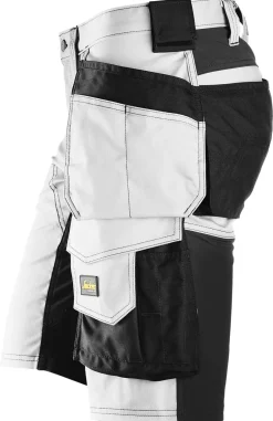 Shorts 6141 hvit/sor 58 snickers workwear