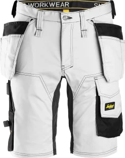 Shorts 6141 hvit/sor 58 snickers workwear