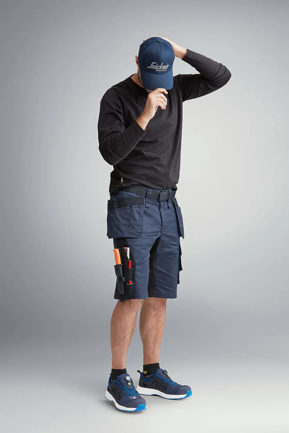 Shorts 6151 mblå 48 snickers workwear