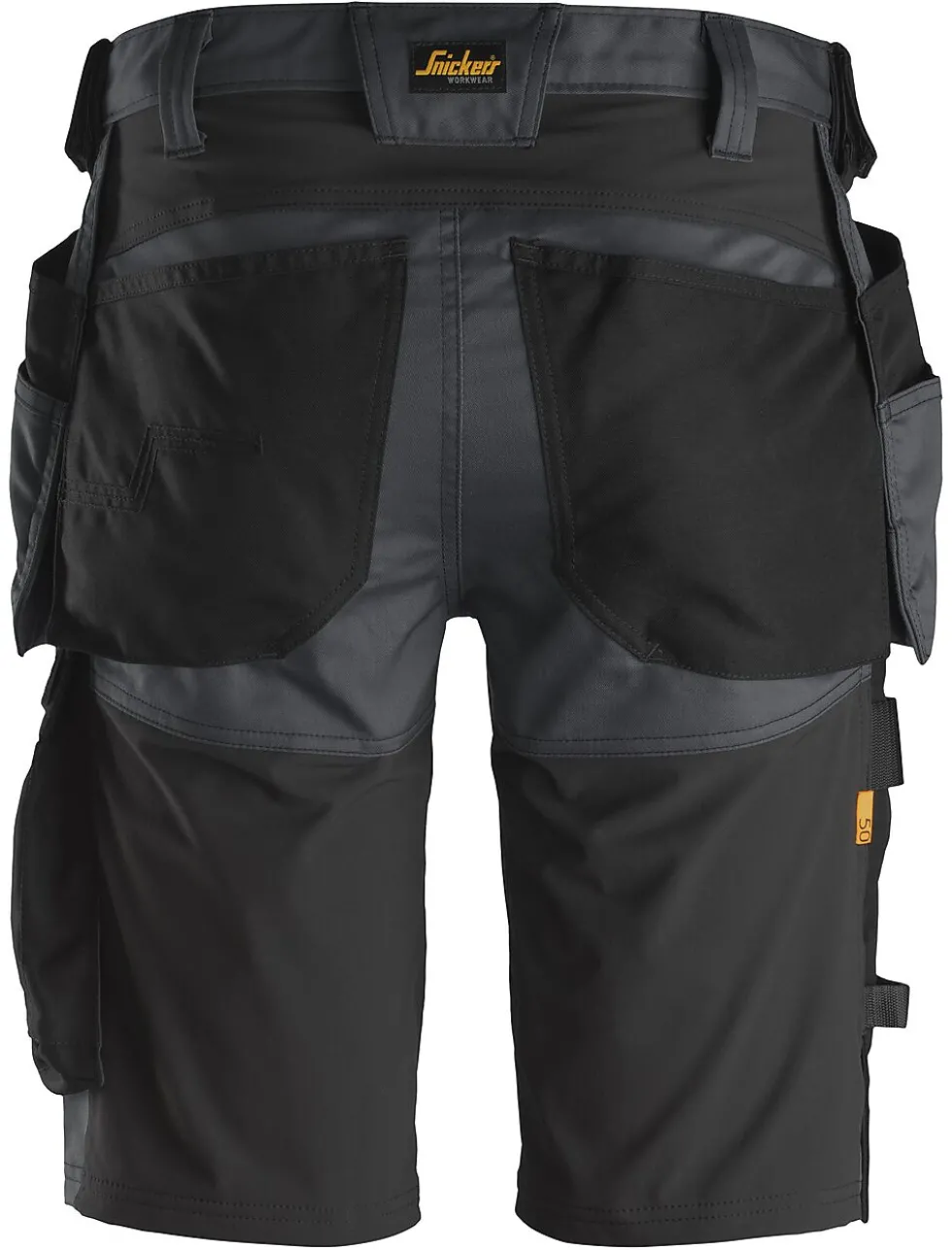 Shorts 6141 mgrå/sort 48 snickers workwear