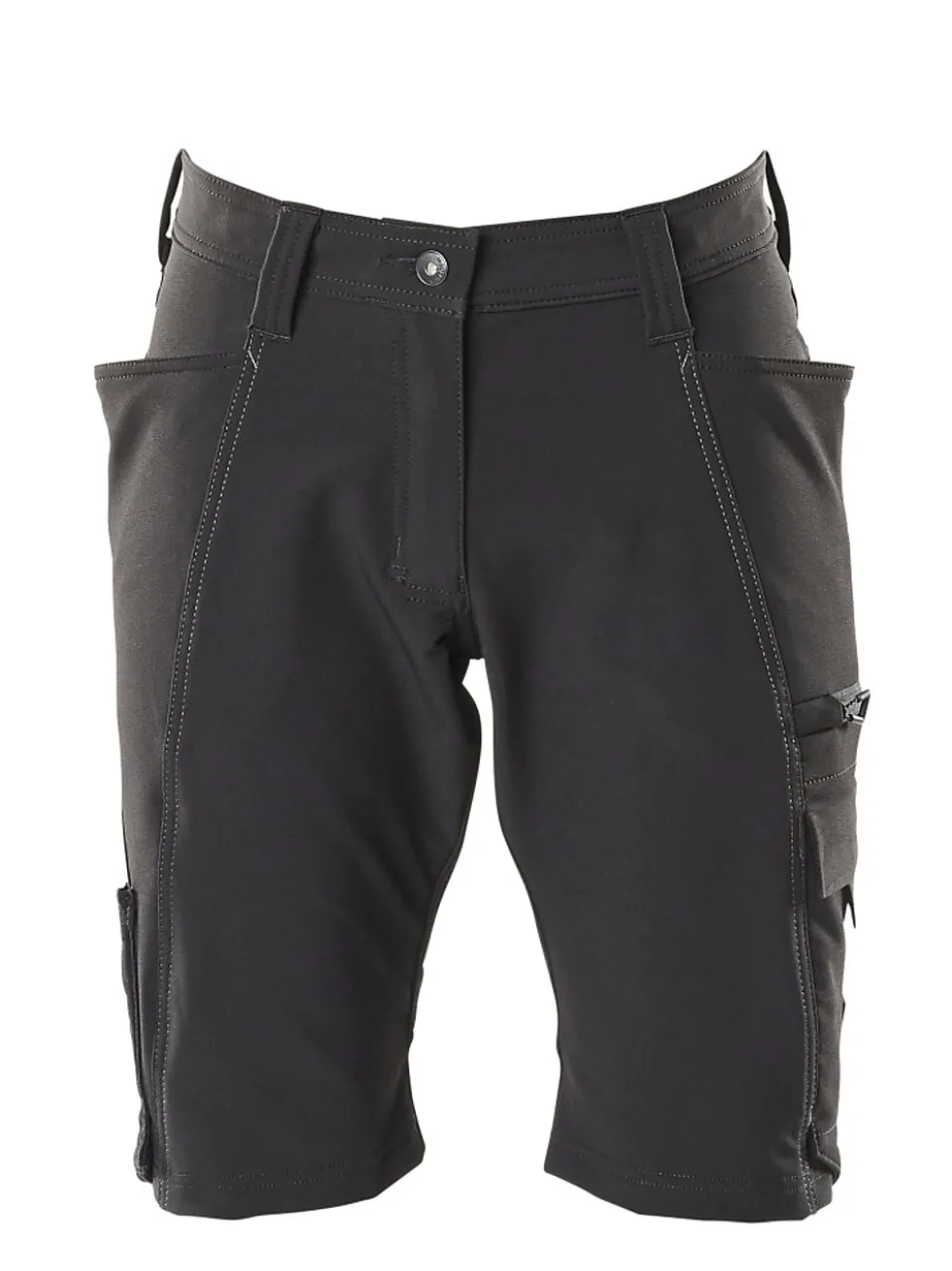 Shorts 18044 svart c48 kvinne, pearl fit, stretch