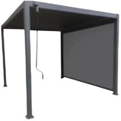 Sidepanel textilen for 4m pergola
