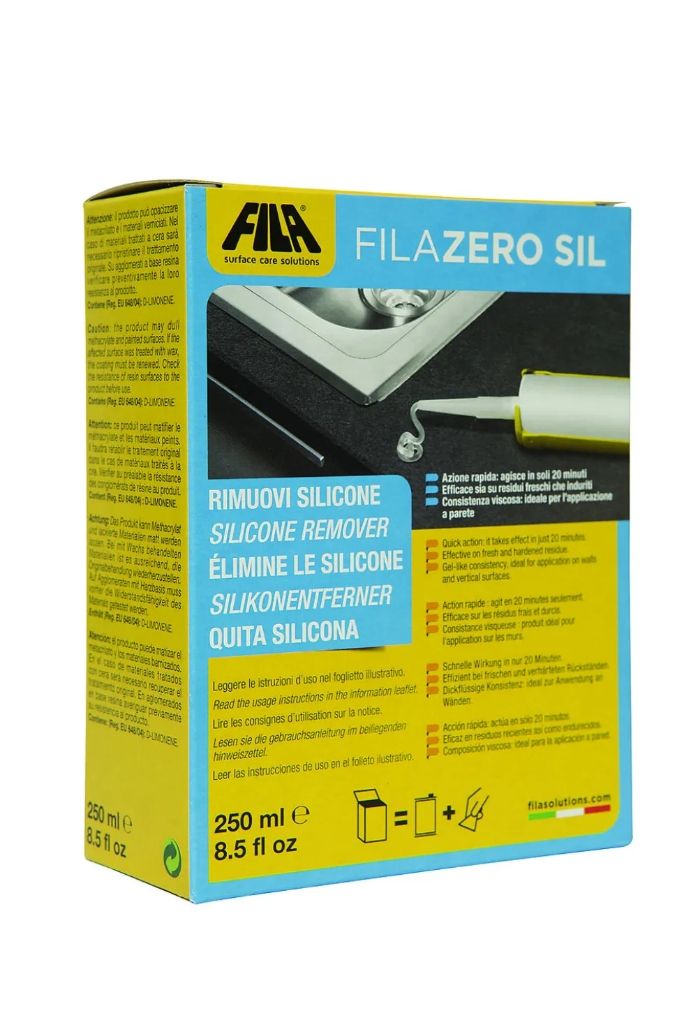Silikonfjerner fila zero sil fjerner rester av silikon