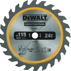 Sirkelsagbladad 115mm 24t TCT DT20420-QZ