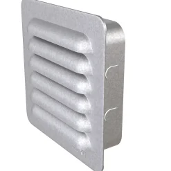 Sjalusirist med karm galvanisert 150x150 mm