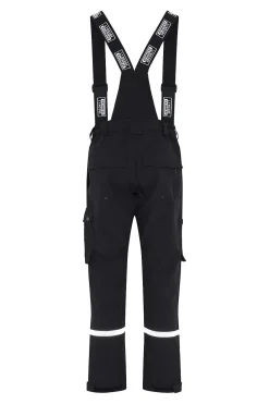 Skallbukse med seler 4WS-4083 sort str L