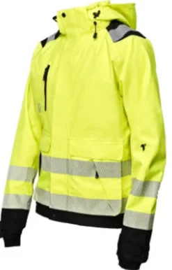 Skalljakke Hi-Viz KL.3 gul/sort XL