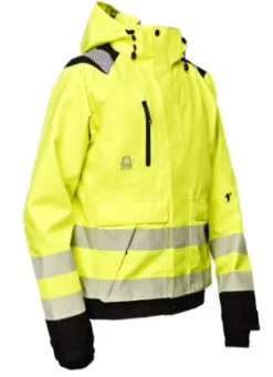 Skalljakke Hi-Viz KL.3 gul/sort XL