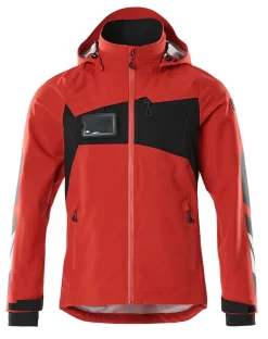 Skalljakke 18001 rød/svart 2xl vanntett