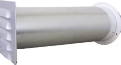 Skapvent ø3" m/rist metall sf-duk kompl ventil f/20-36cm vegg