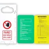 Skilt stillas med ramme plast 16 x 34 cm