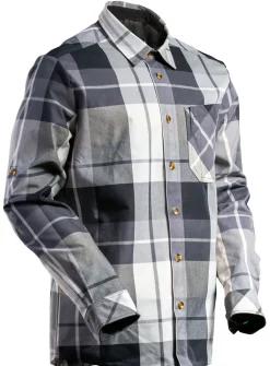 Skjorte flannel2xl stengrå rutet