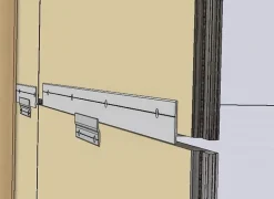 Skjøteprofil baderomspanel 53 cm