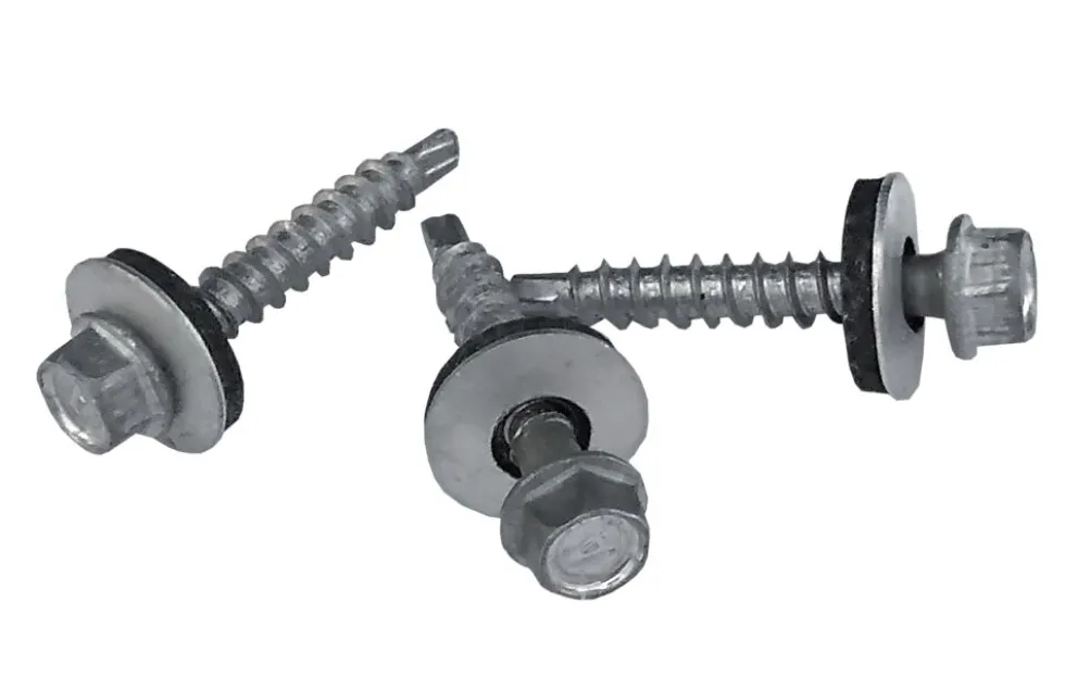 Skruer selvborende aluminium 5,5x35 mm med bits pak A 50 stykk