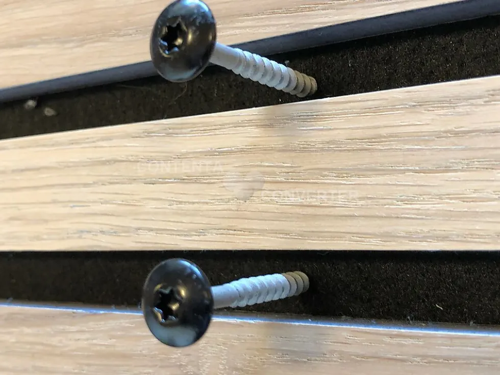 Skruer svart hodet sps panel skruer 50 stykk