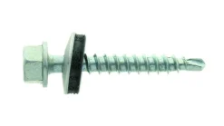 Skrue 4,8x3 mm hvit stål