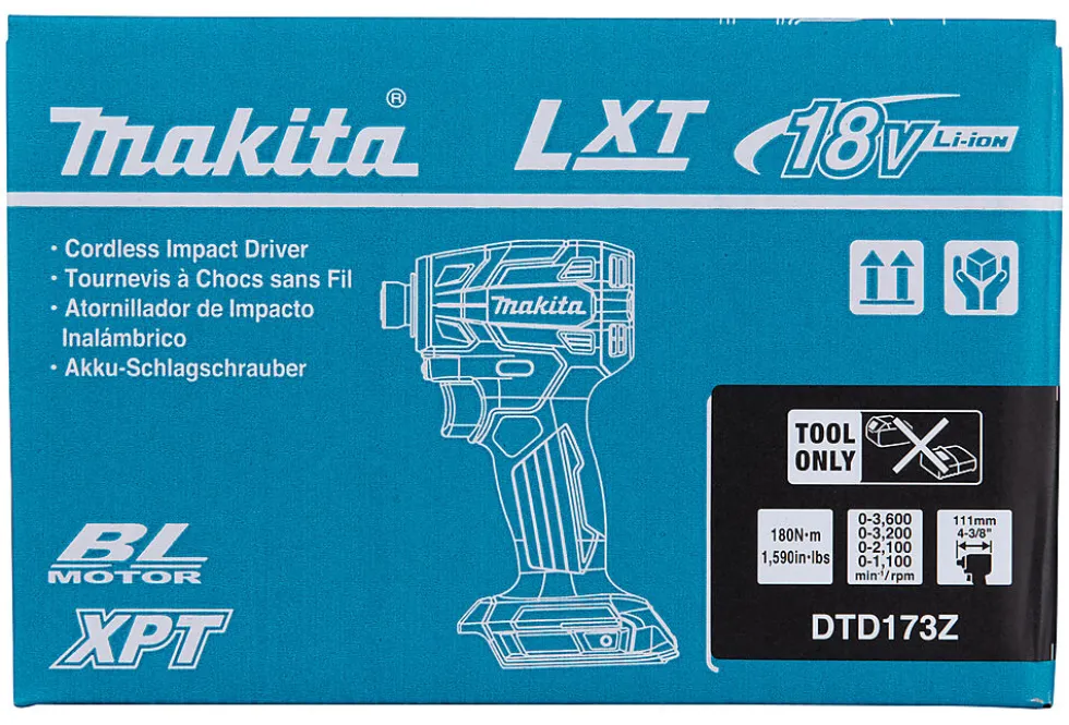 Slagskrutrekker 18V DTD173Z 1/4"