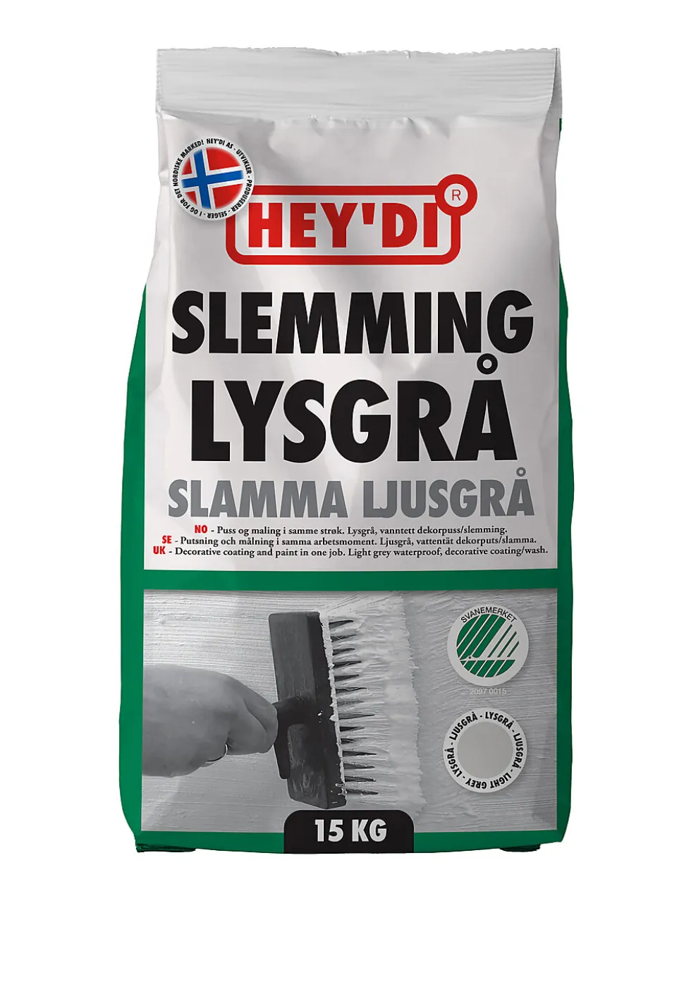 Slemming lysgrå 15 kg