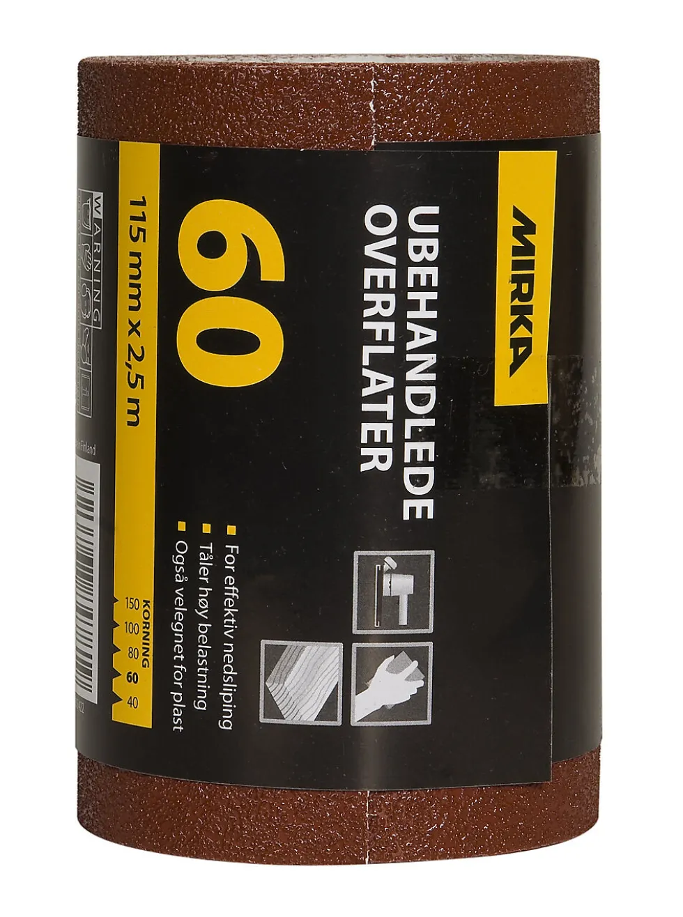 Sliperull for ubehandlede overflater K60
