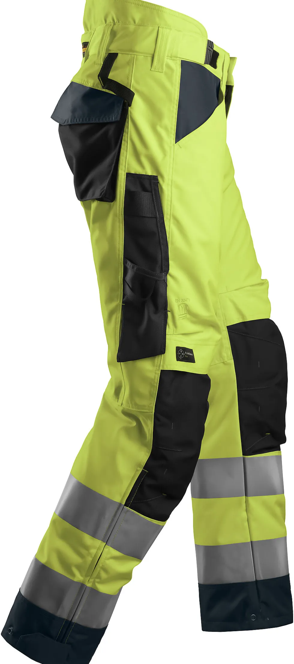 Snickers vinterbukse 6639 gul str M highvis klasse 2