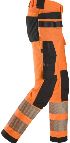 Snickers Workwear Arbeidsbukse 6232 Oransje/Sort KL2 58