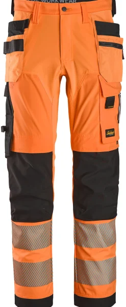 Snickers Workwear Arbeidsbukse 6232 Oransje/Sort KL2 58