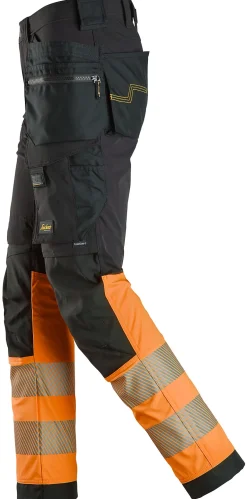 Snickers Workwear Bukse 6231 Sort/Oransje KL1 58