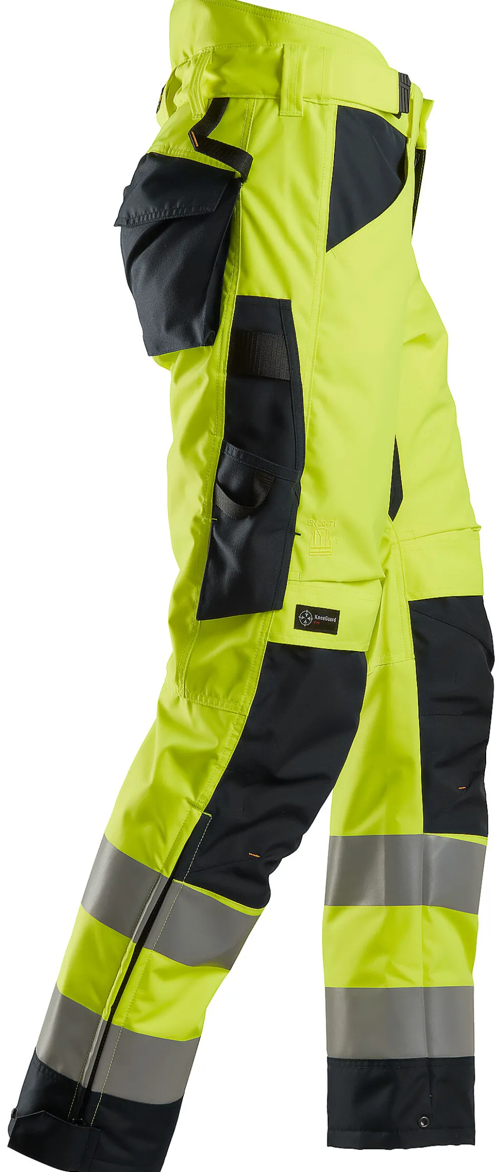 Snickers Workwear Vinterbukse 6639 Gul/Sort XXL