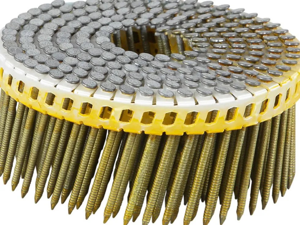 Spiker coil 15gr 2,1x45 fzv -2400 plastbåndet 15 grader varmforsinket